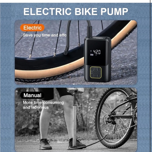 Tire Inflator Portable Air Compressor, 150 PSI Air Pump for Car Tires, One Click - Picture 4 of 8